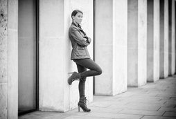Layla Romic 2016, jacket Belstaff, photographer Ian Clark